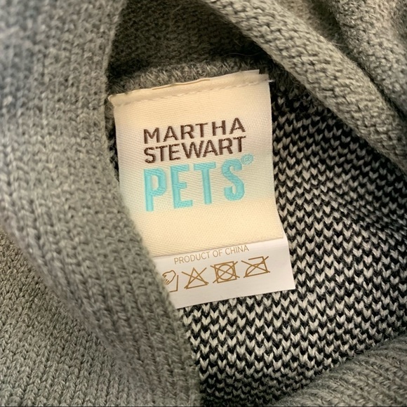 𝅺MARTHA Stewart gray raccoon hooded knit sweater XL - Picture 8 of 8